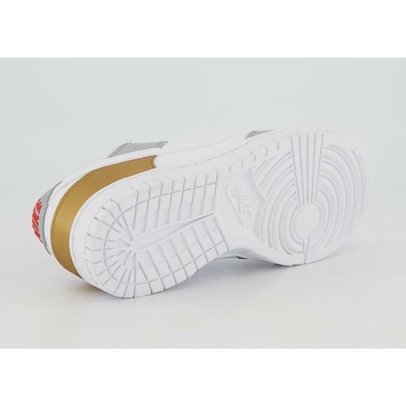 NEW Nike Dunk Low SE Shoes Gold White Silver DH4403 700 - SIZE 7 WOMEN / 5.5 MEN main image 5